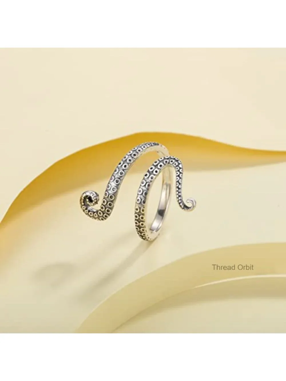S925 Sterling Silver Adjustable Open Stacking Ring - Hypoallergenic